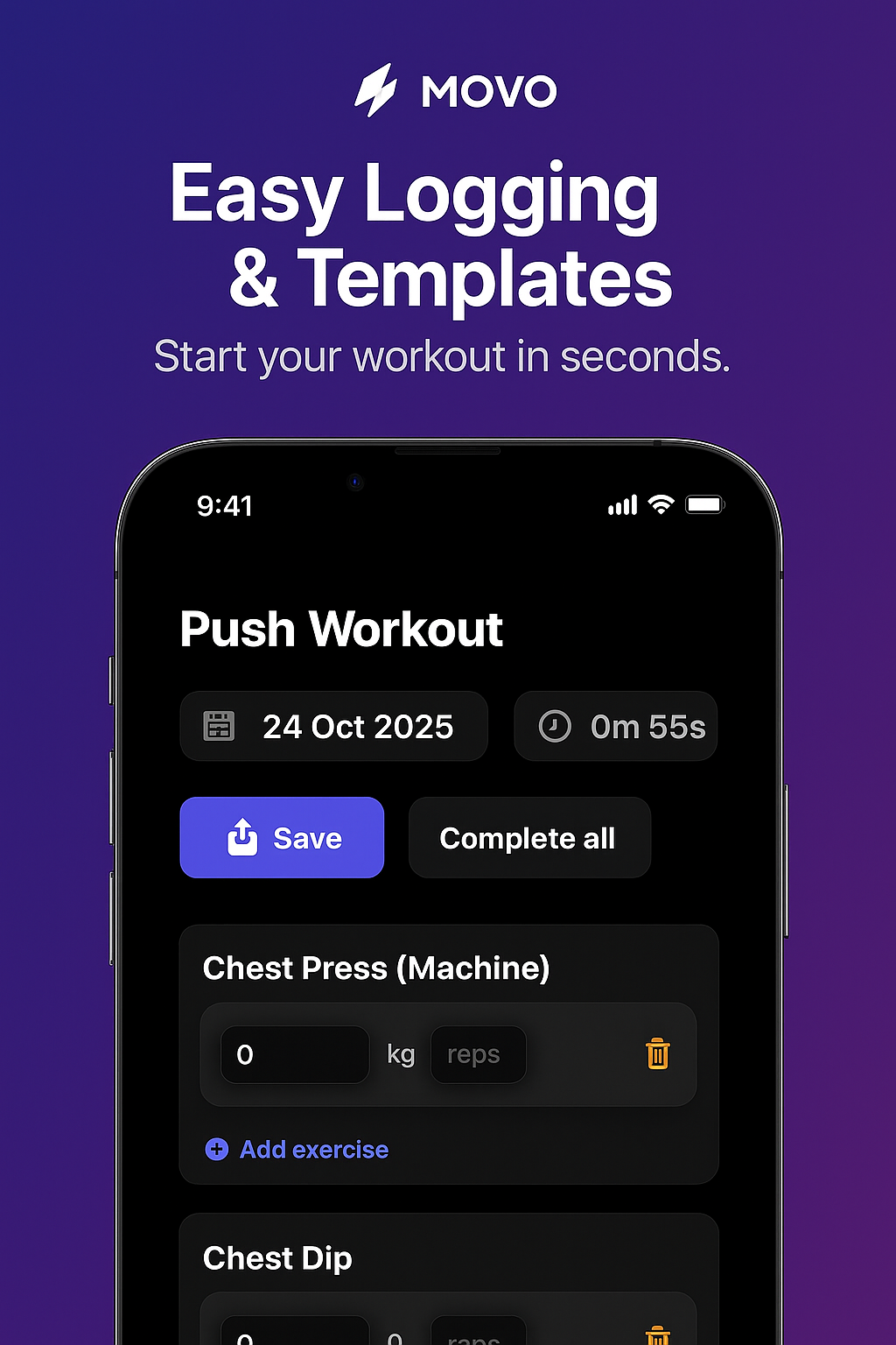 Easy logging and templates in Movo
